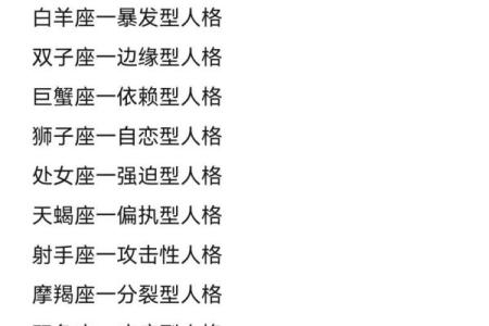 土系三大星座性格特征分析