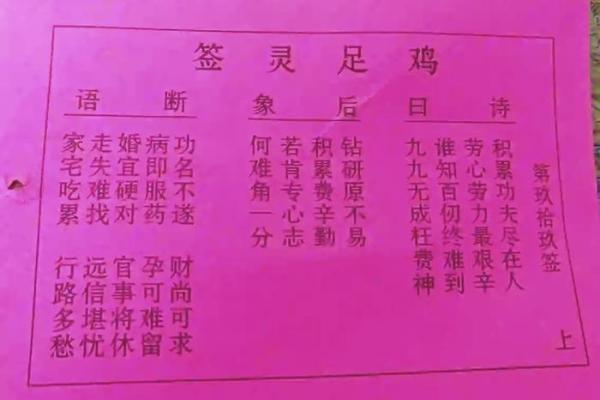 真武大帝灵签45签