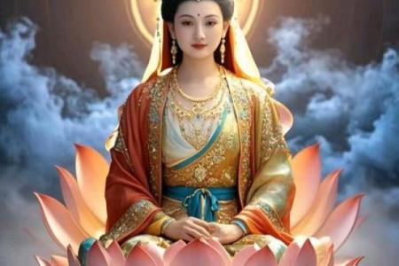 观音菩萨坐什么花