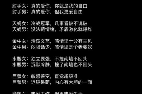 十二星座男和你交往后的表现