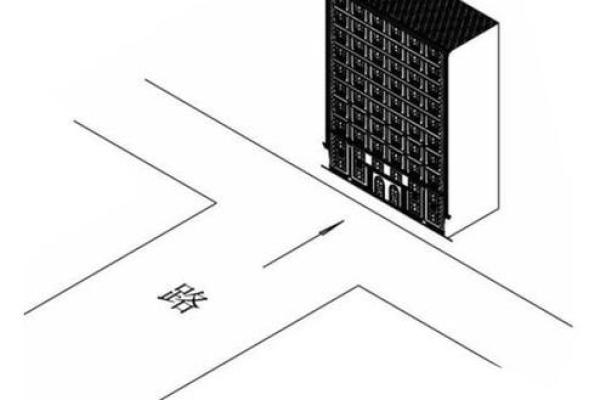 风水知识房子后面冲着路