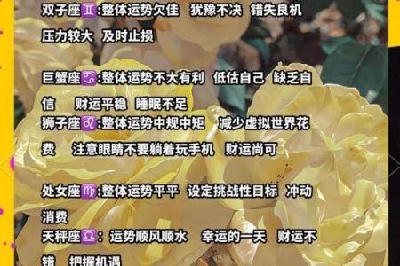 1996年星座运势