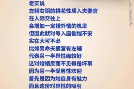 紫薇星左辅右弼入夫妻宫