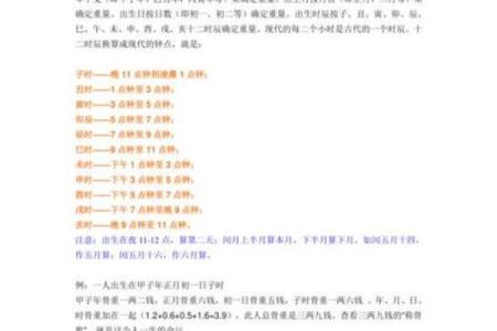称骨算命女版细解说