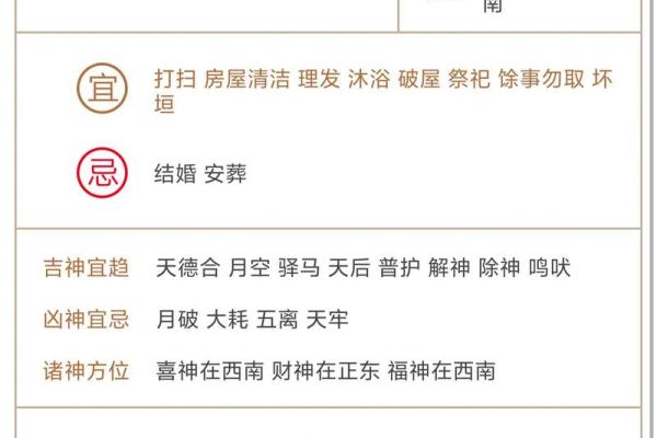 今日黄历详解查询,明天黄历吉日查询