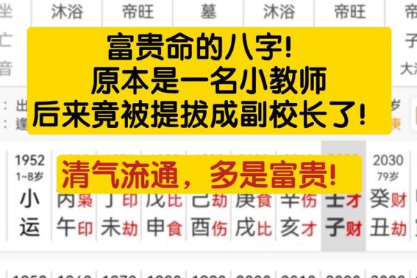 贵命八字