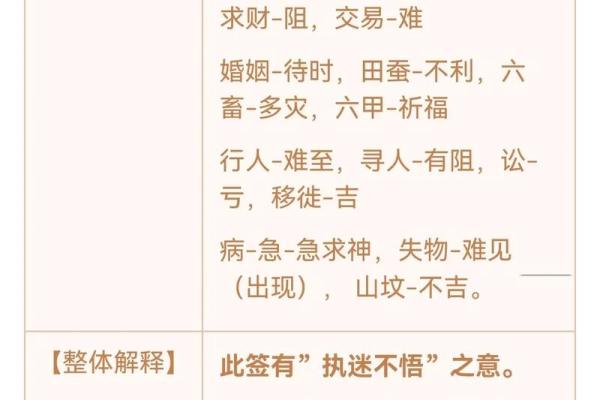 太上灵签第十八签文