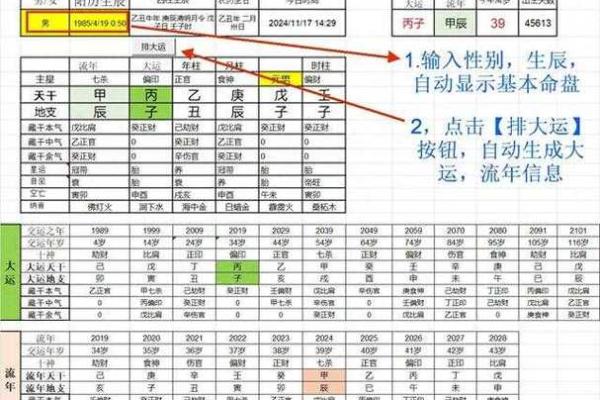 八字如何排盘