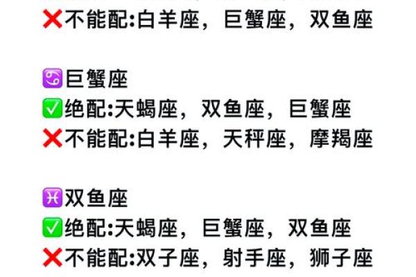 十二星座恋爱配对