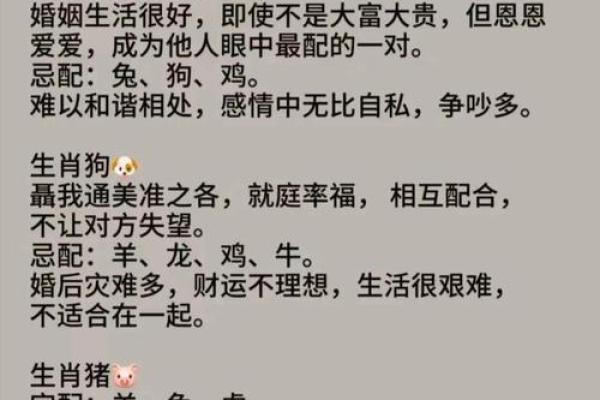 牛的配对属相婚配表