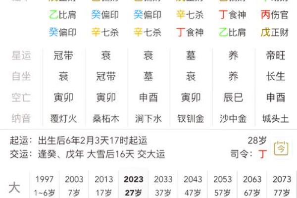 八字免费排盘