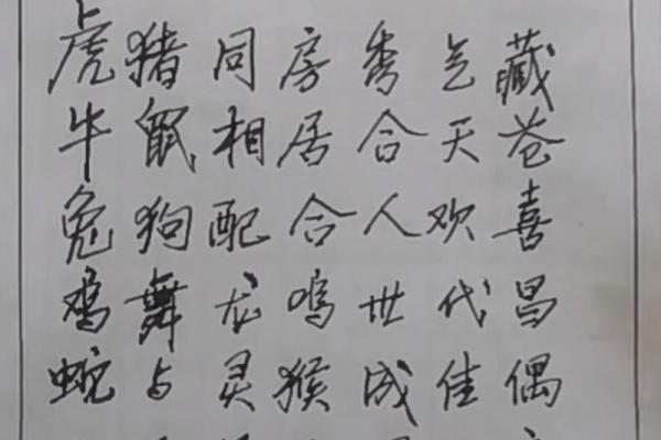天作之合的三组生肖配对