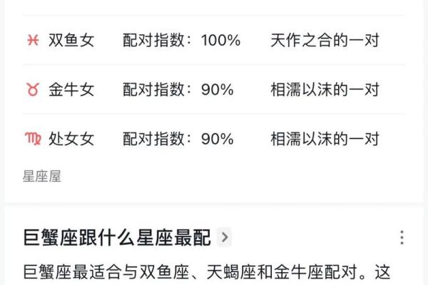 十二星座巨蟹男和射手女配吗