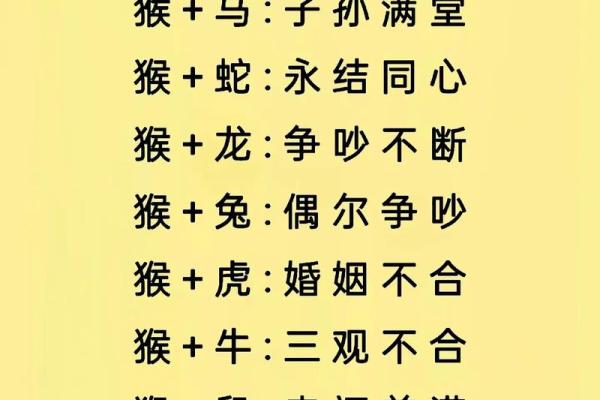 十二生肖配对表 属相配对