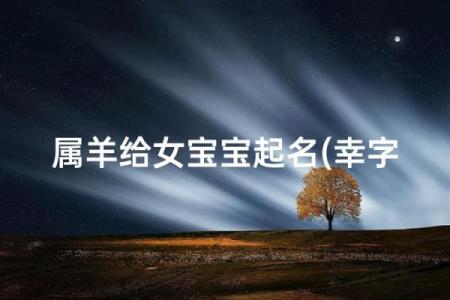 晚上1点出生的属羊男孩如何起名，宜用什么字姓名