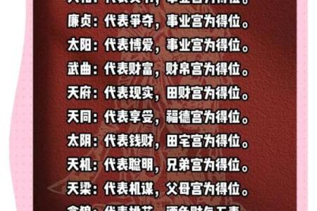 紫微斗数之太岁、小限落十二宫吉凶参断