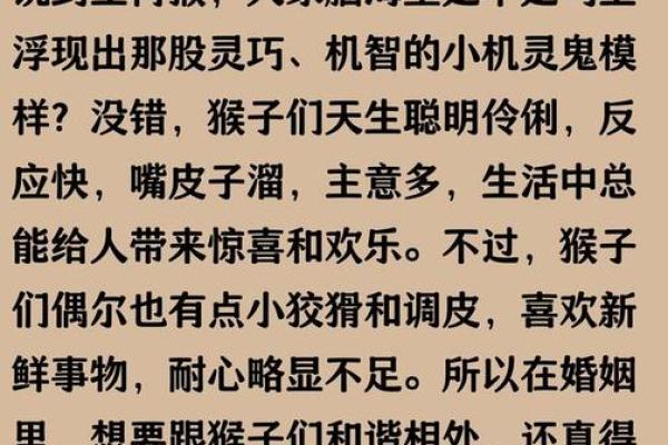 男猴女马生肖配对姻缘