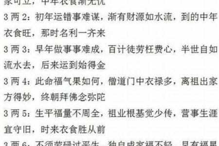 七星堂称骨算命
