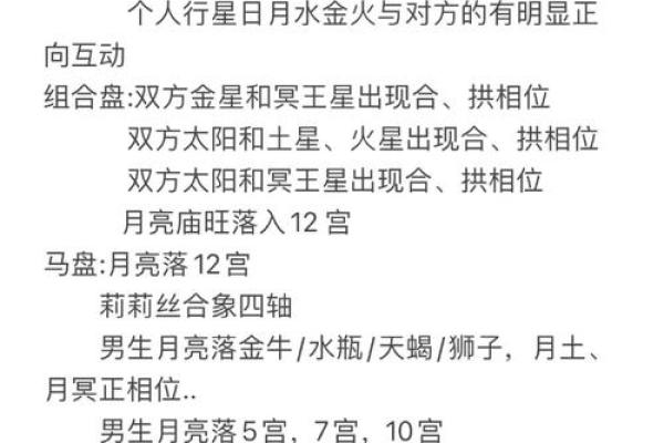 双人合盘分析 星盘合盘看两个人的未来结果
