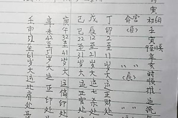 数字算命格式书写