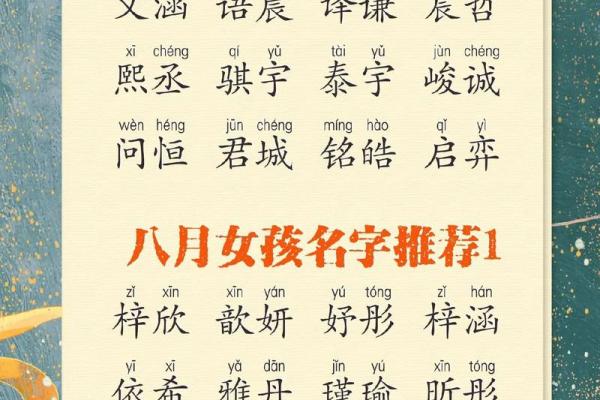 生辰解析-2024年10月3日农历八月十七出生的孩子八字起名