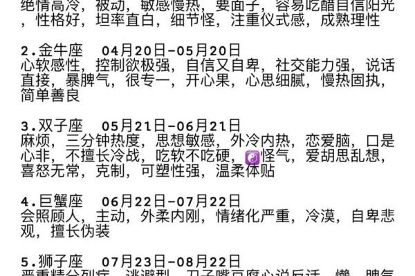12星座性格分析优缺点 12星座性格分析优缺点大全