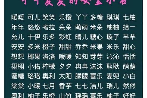 好听的小名都是有哪些呢-姓名学-华易网姓名
